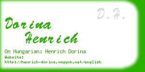 dorina henrich business card